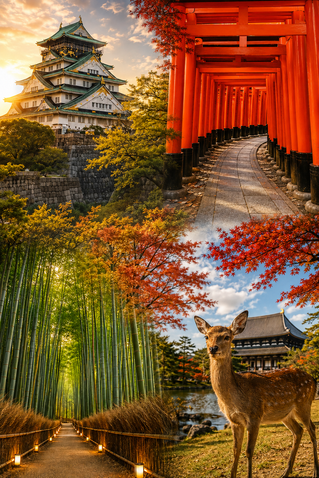 OSAKA + KYOTO + NARA