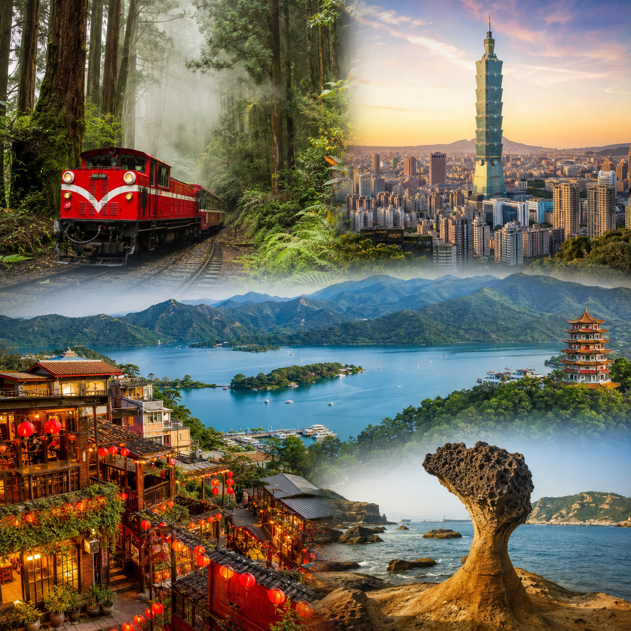 TAIPEI + ALISHAN + SUN MOON LAKE 