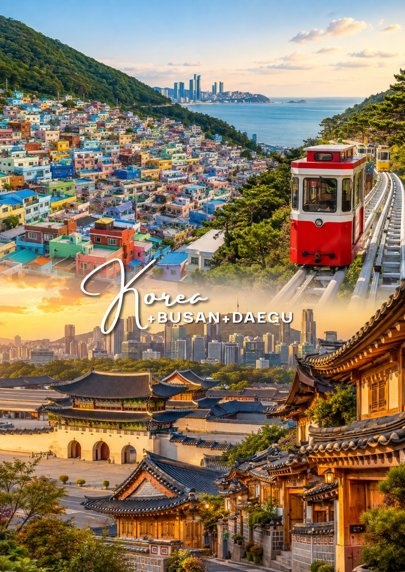 Korea + Busan + Daegu