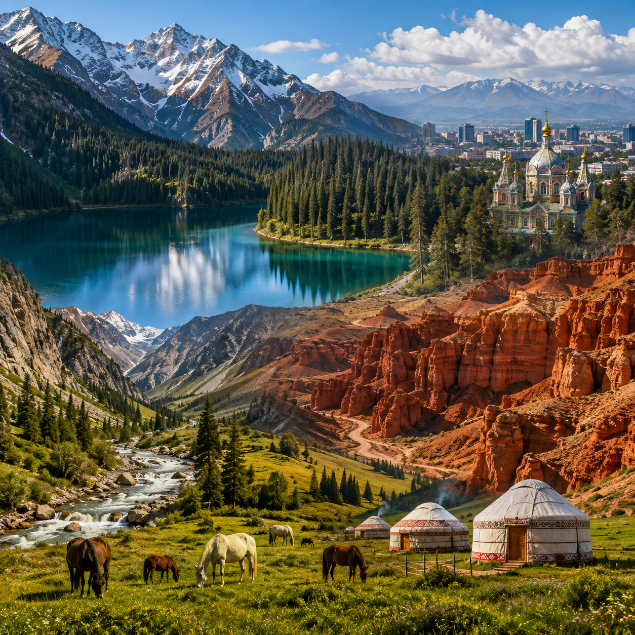 Kyrgyztan + Kazakhstan