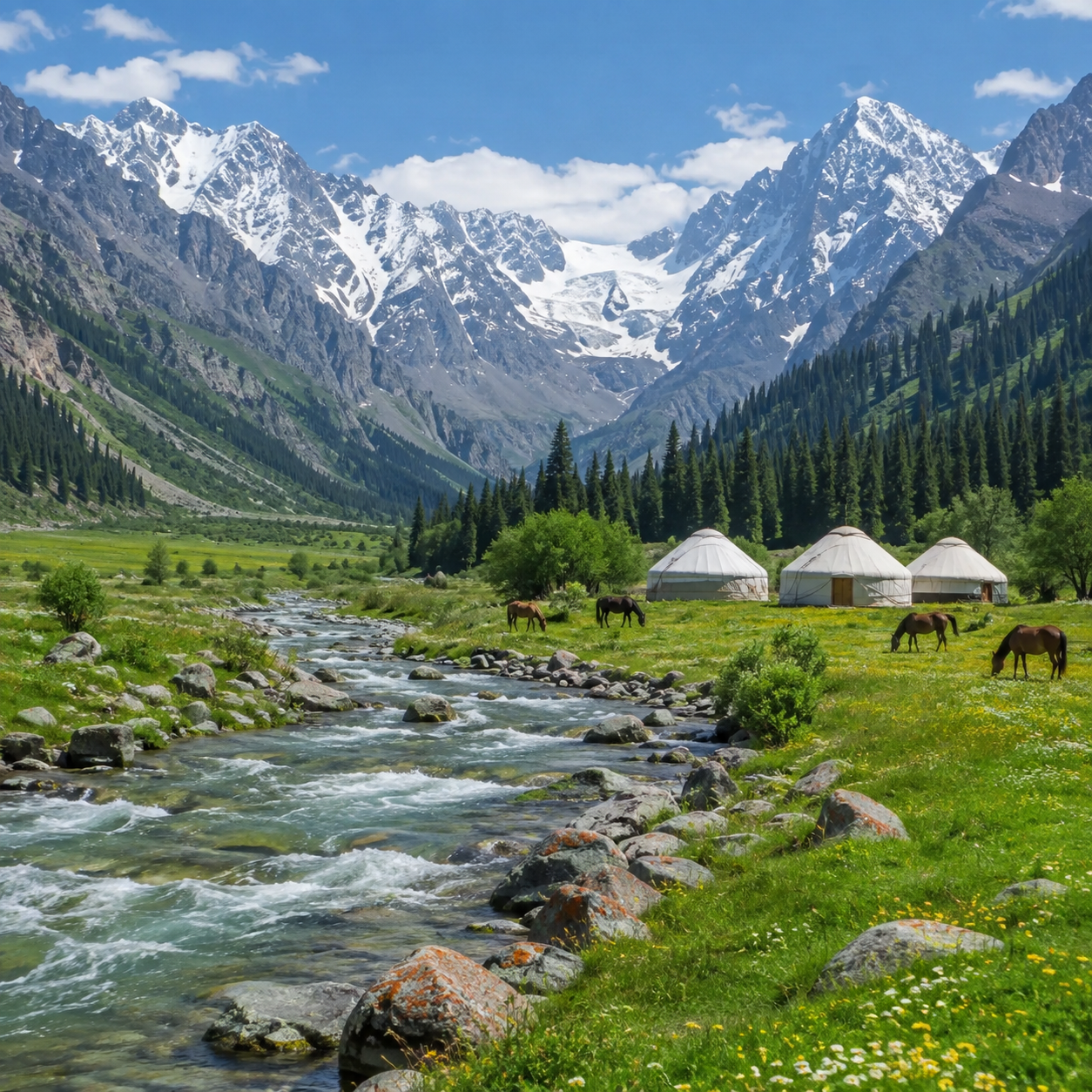 Kyrgyztan + Kazakhstan